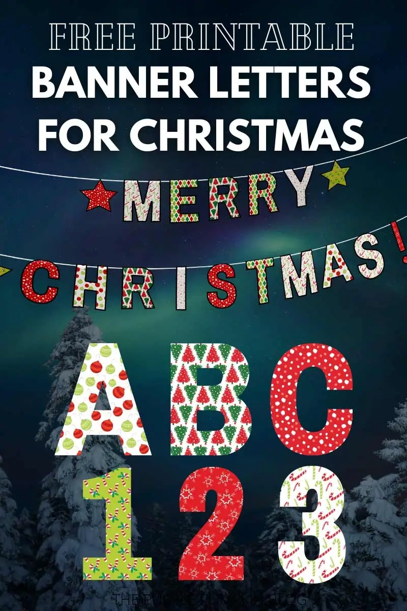 Free Printable Christmas Party Banner Letters