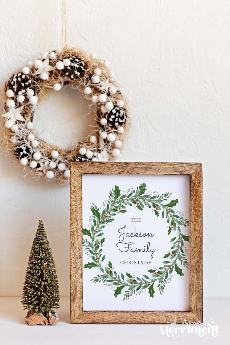 Free Printable Christmas Sign