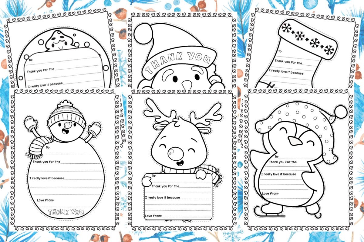 Free Printable Christmas Thank You Notes Free Printable Christmas Thank You Notes