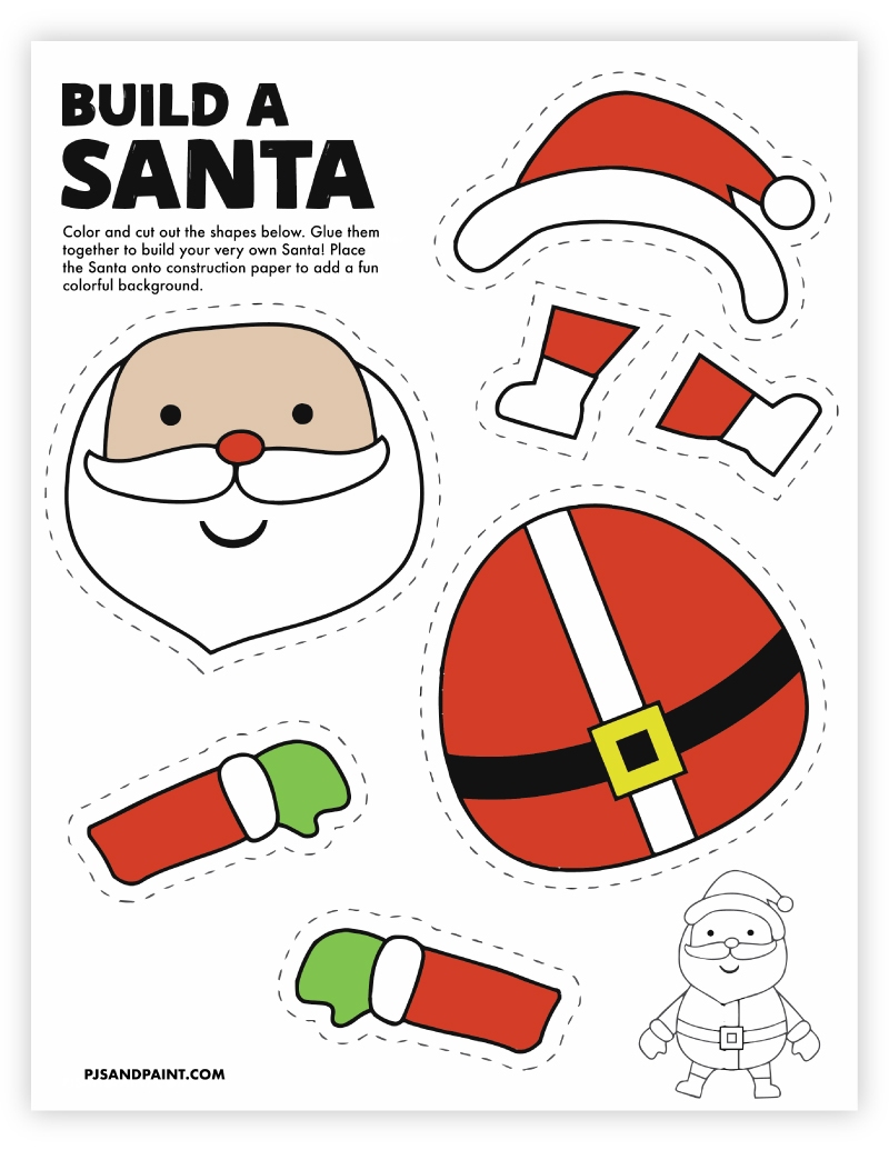 Free Printable Christmas Themed Cut And Paste Projects