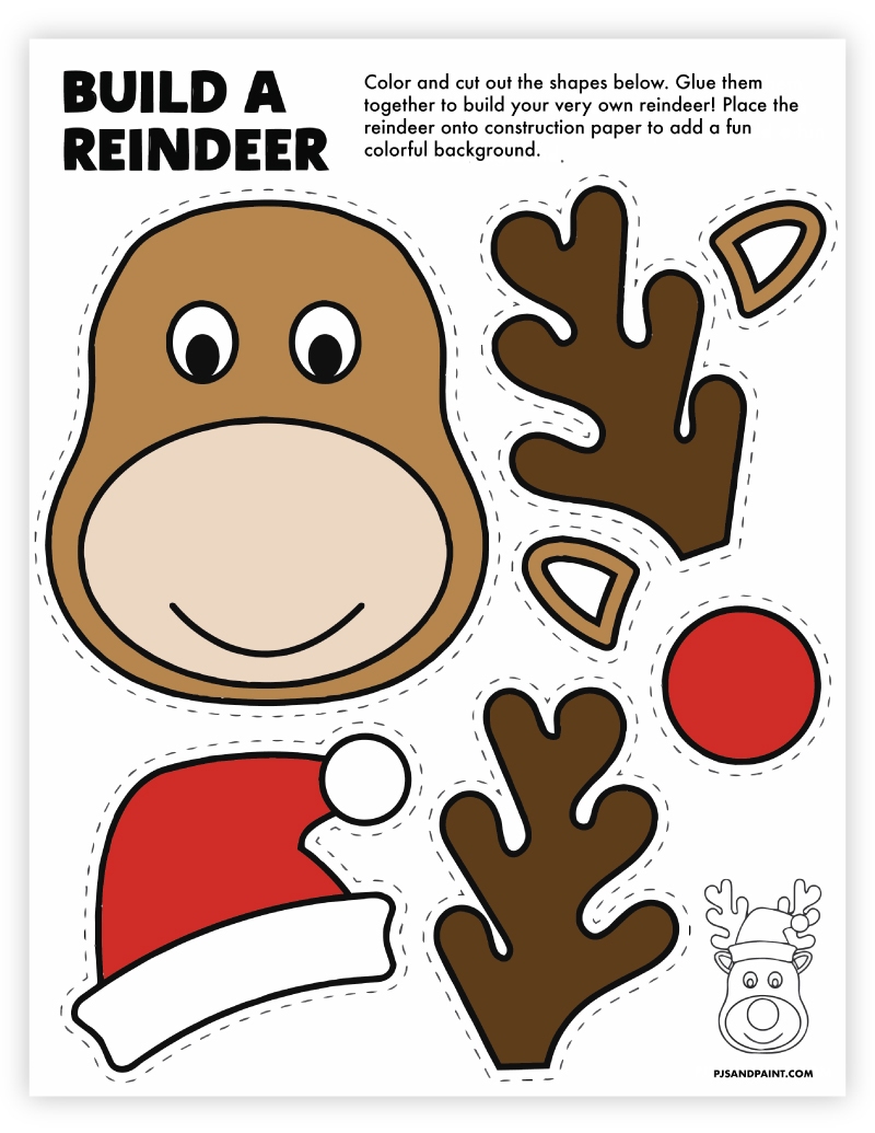 Free Printable Christmas Themed Cut And Paste Projects