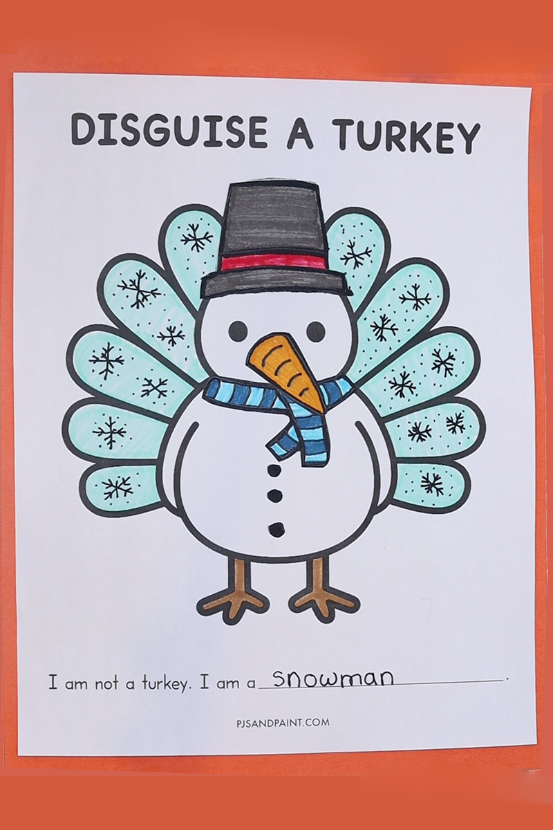 Free Printable Disguise A Turkey Template Free Printable Disguise A Turkey Template