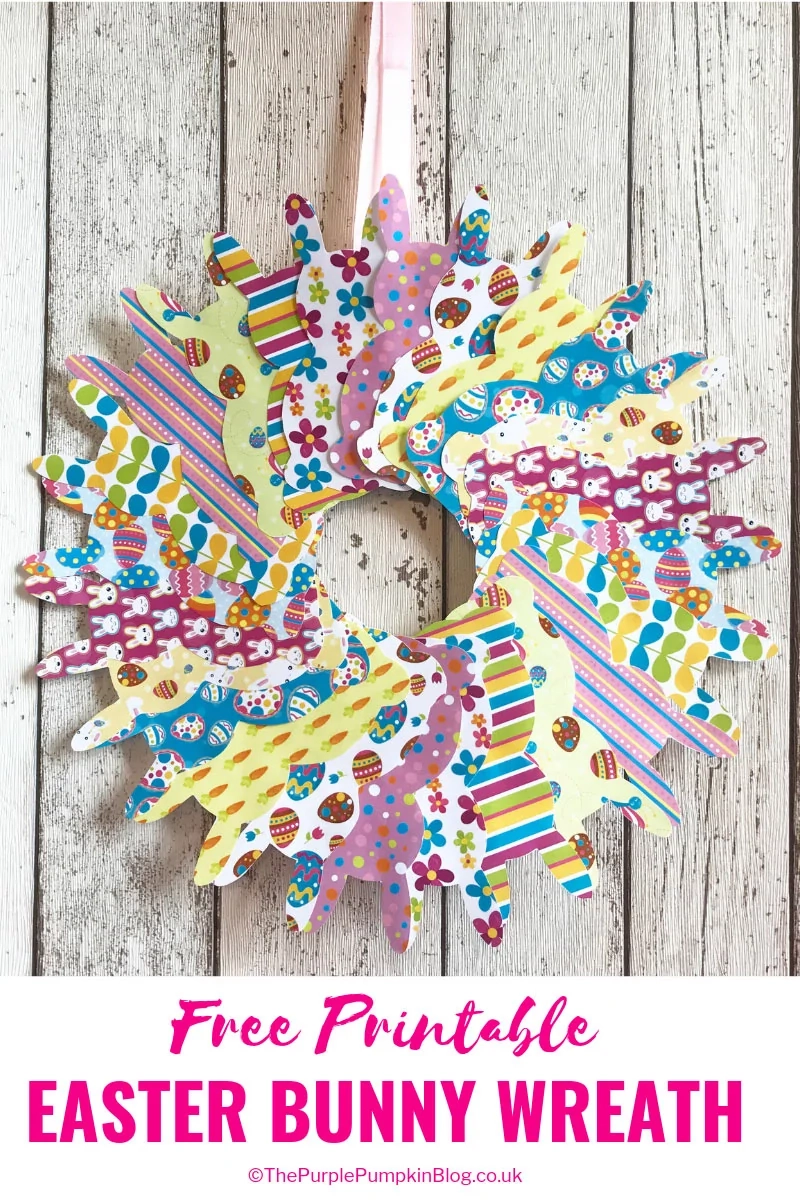Free Printable Easter Bunny Paper Wreath