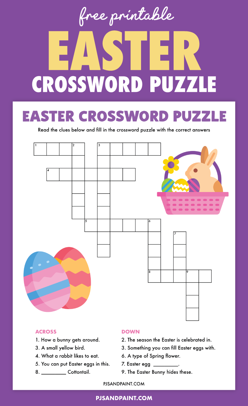 Free Printable Easter Crossword Puzzle Free Printable Easter Crossword Puzzle