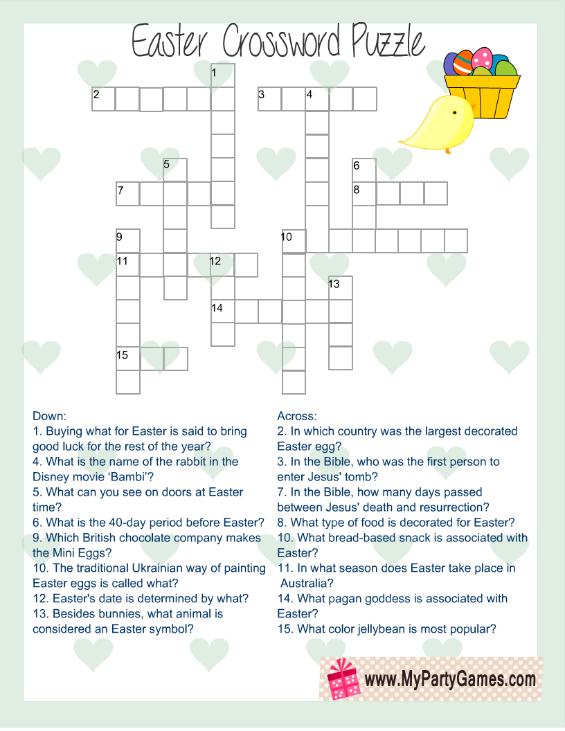 free printable easter puzzles for adults