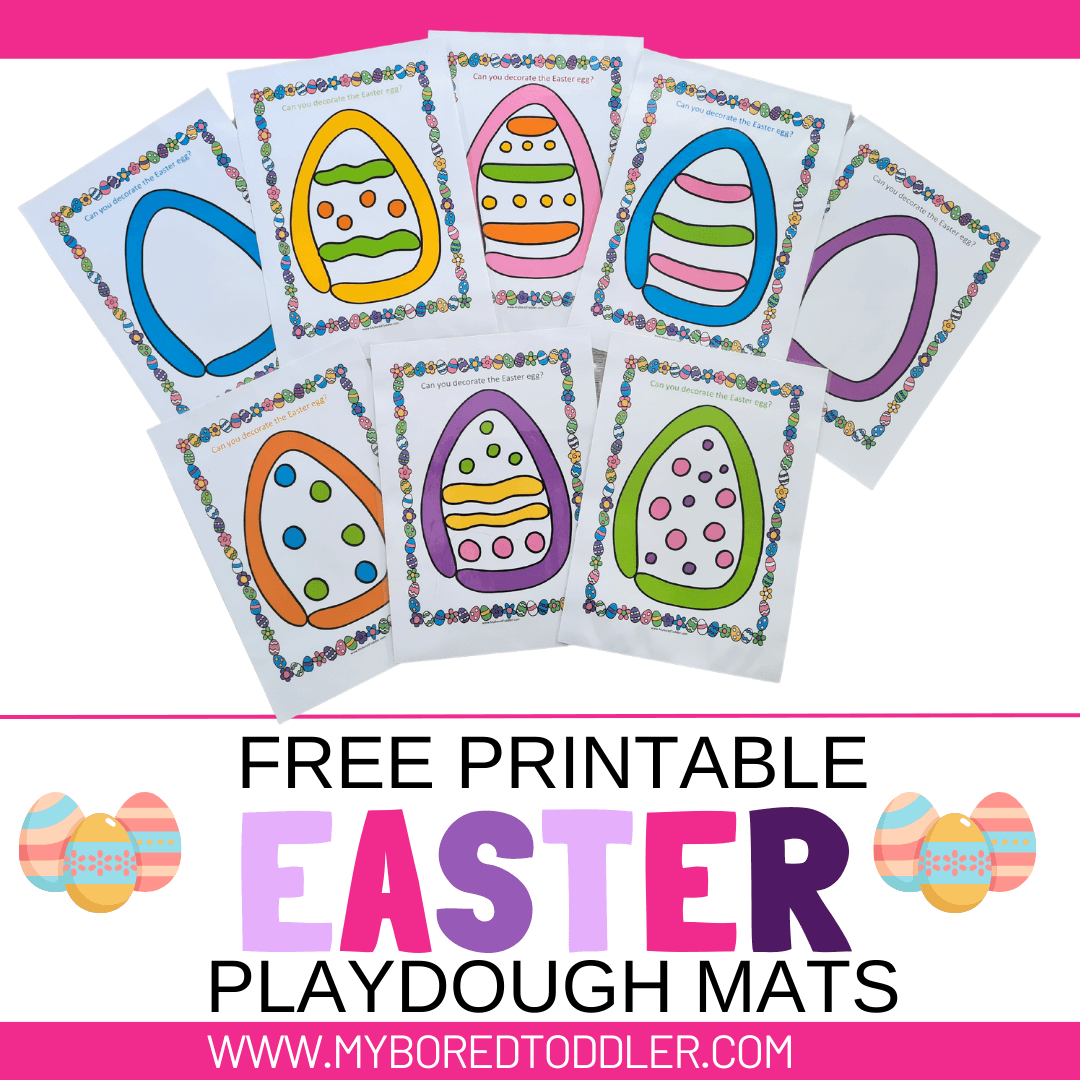 Free Printable Easter Egg Playdough Mats For Toddlers
