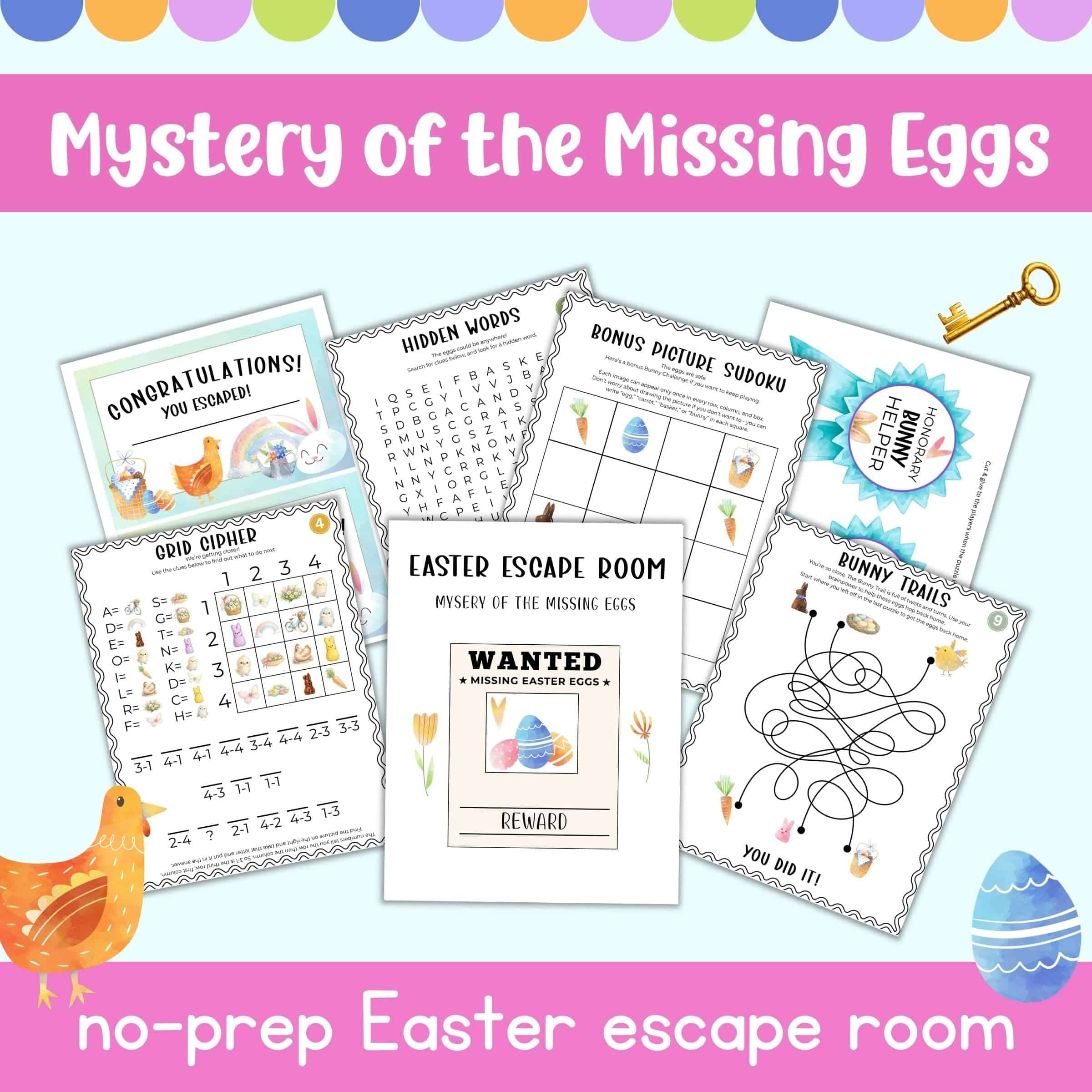 Free Printable Easter Escape Room