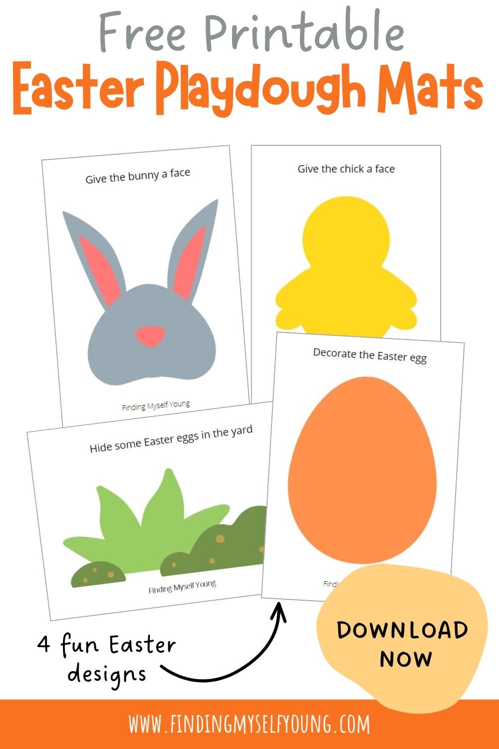Free Printable Easter Playdough Mats