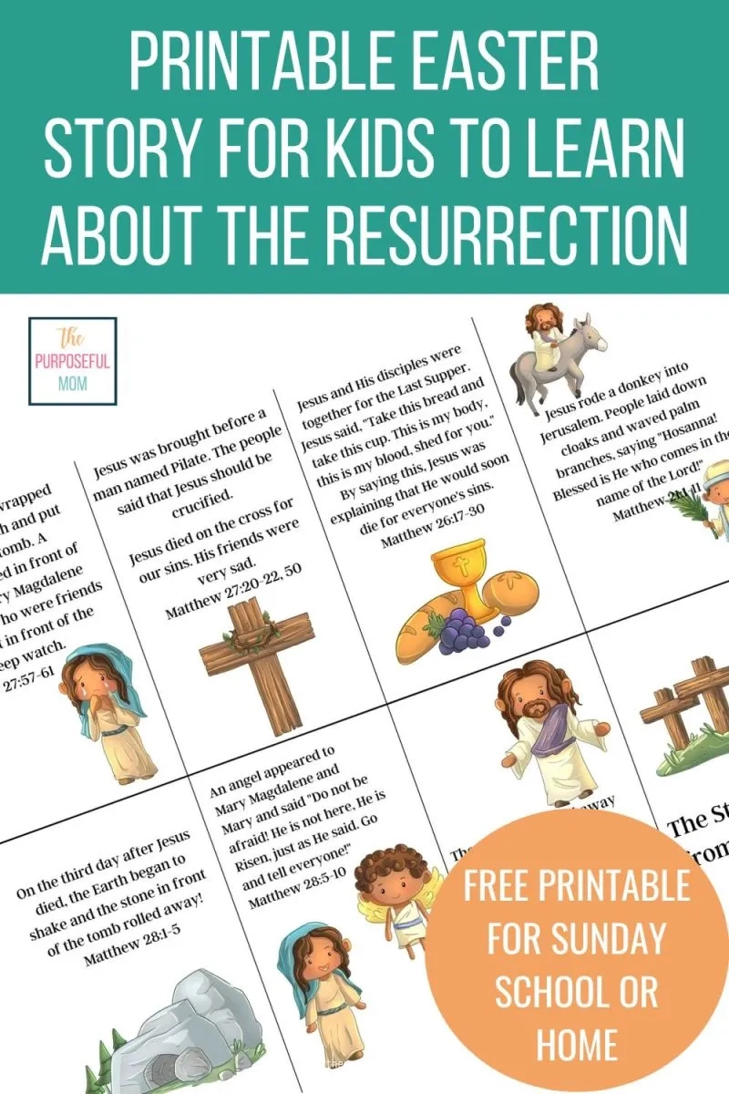 Free Printable Easter Story For Sunday School Kids