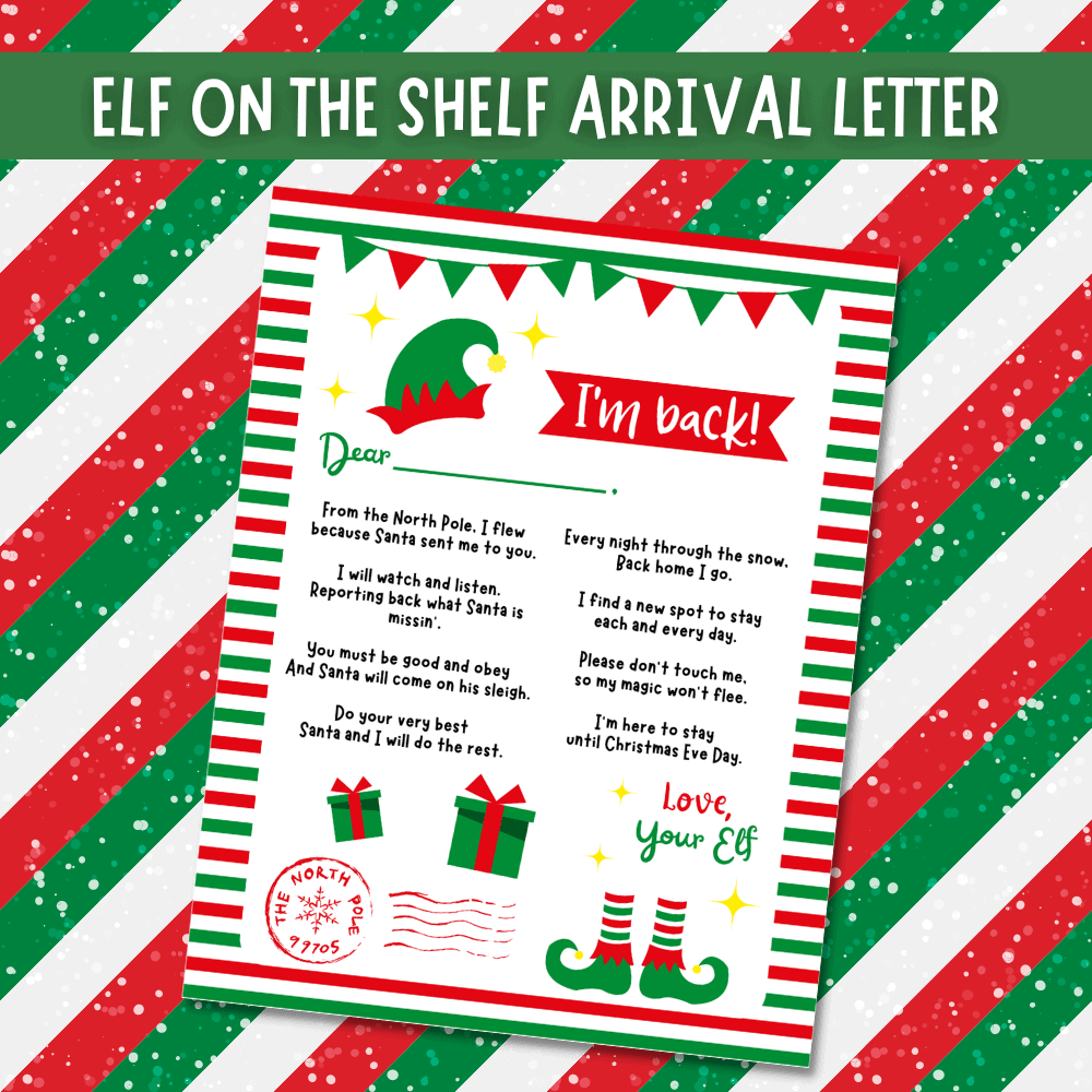 Free Printable Elf On The Shelf Arrival Letter Free Printable Elf On The Shelf Arrival Letter