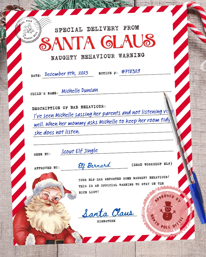 Free Printable Elf Surveillance Letter Free Printable Elf Surveillance Letter