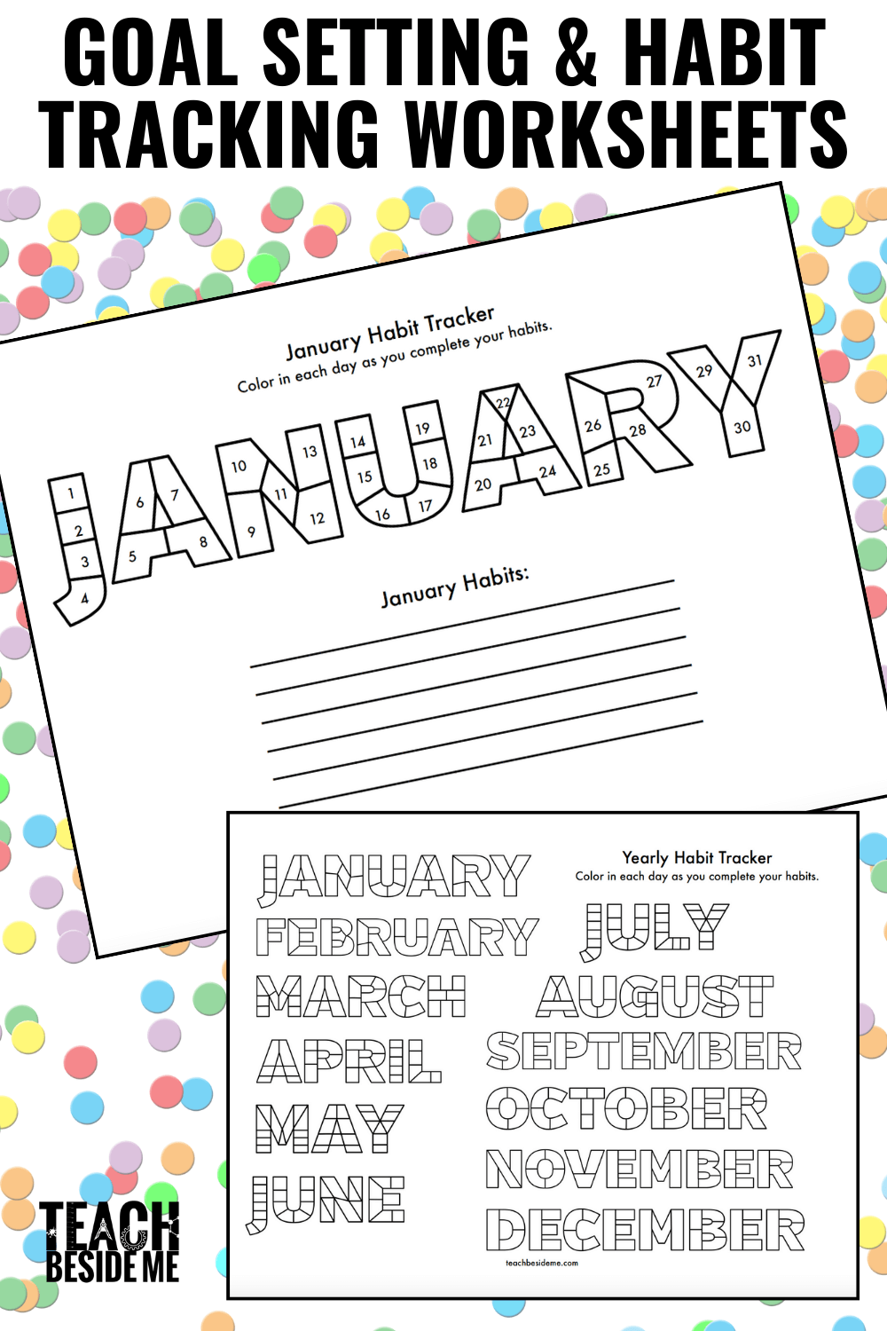 coloring habit tracker printable free