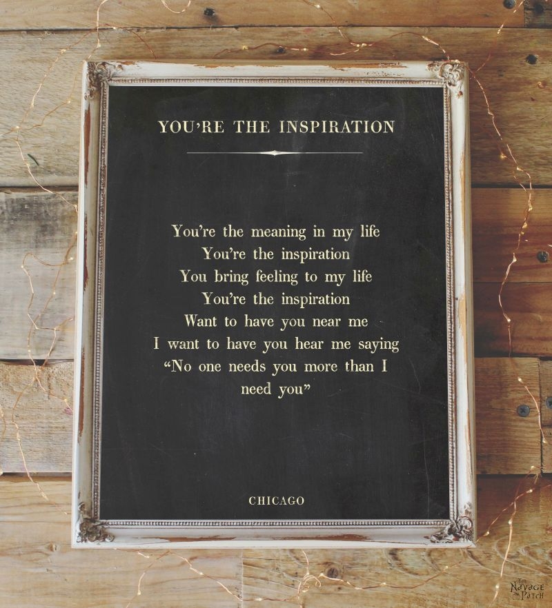 Free Printable Love Song Lyrics Art