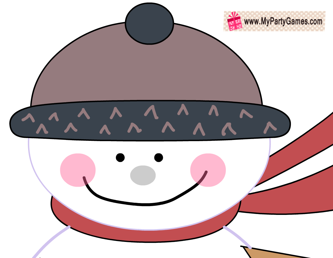 Free Printable Pin The Nose On The Snowman Christmas Game Free Printable Pin The Nose On The Snowman Christmas Game