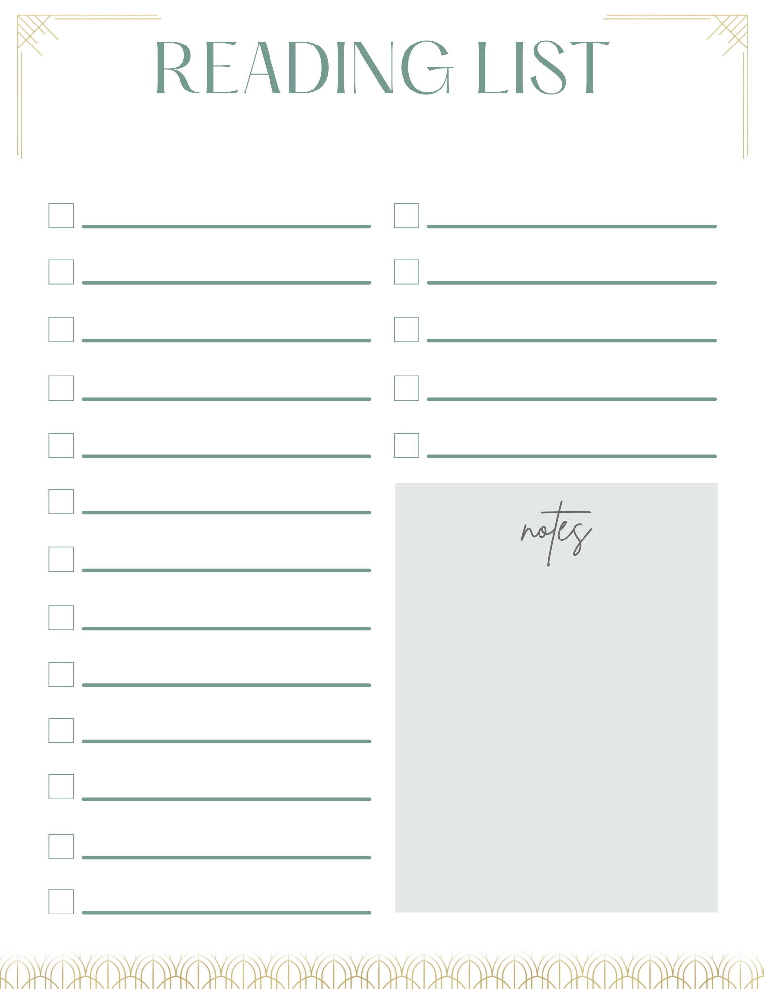 Free Printable Reading Log