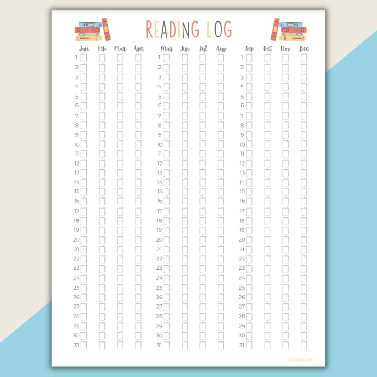 Free Printable Reading Tracker