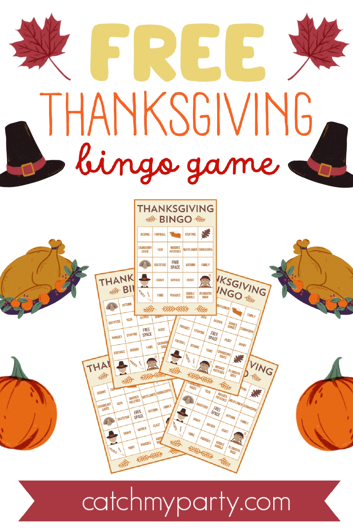 Free Printable Thanksgiving Bingo Cards Free Printable Thanksgiving Bingo Cards