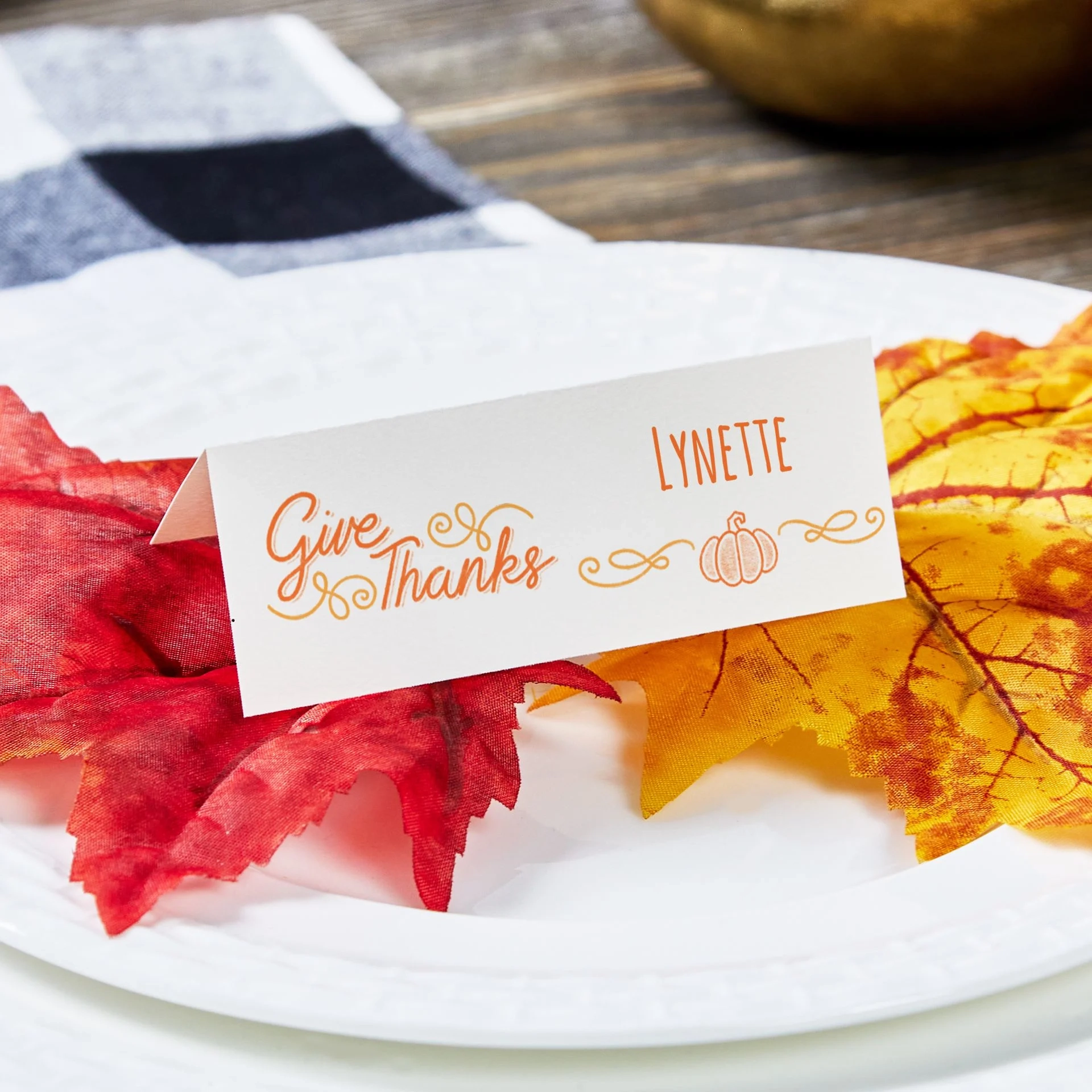 Free Printable Thanksgiving Place Cards