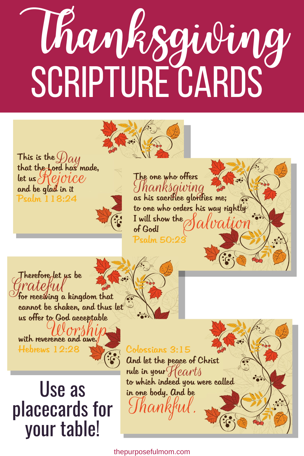 Free Printable Thanksgiving Scripture Free Printable Thanksgiving Scripture