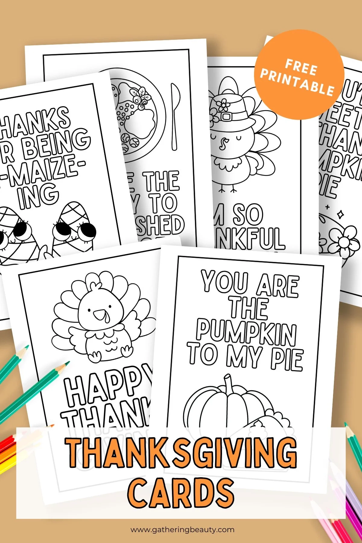 Free Printable Thanksgiving Thank You Cards