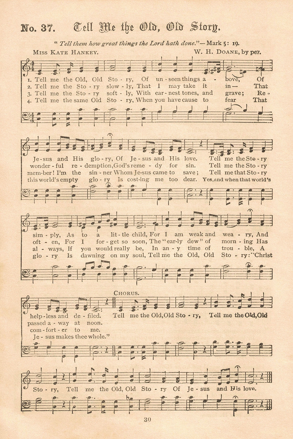 Free Printable Vintage Gospel Hymns Sheet Music