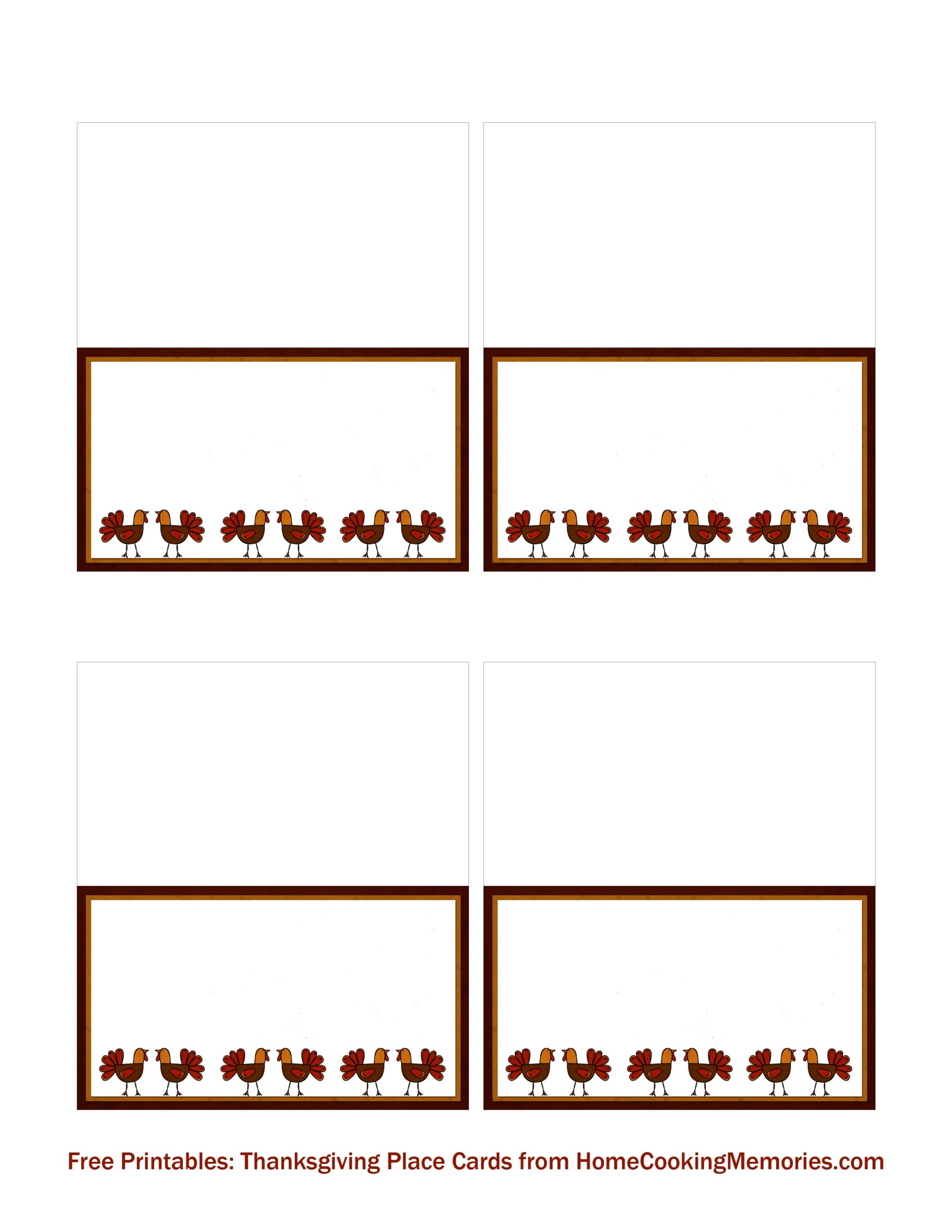 Free Printables Thanksgiving Place Cards Free Printables Thanksgiving Place Cards