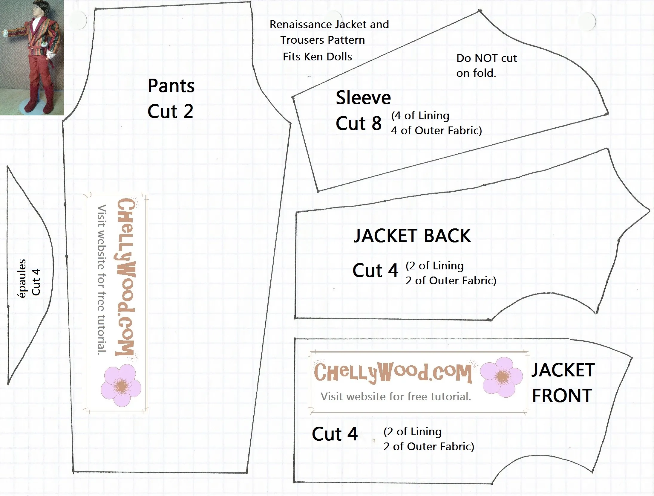 Free Sewing Pattern For Ken Doll Prince Clothes