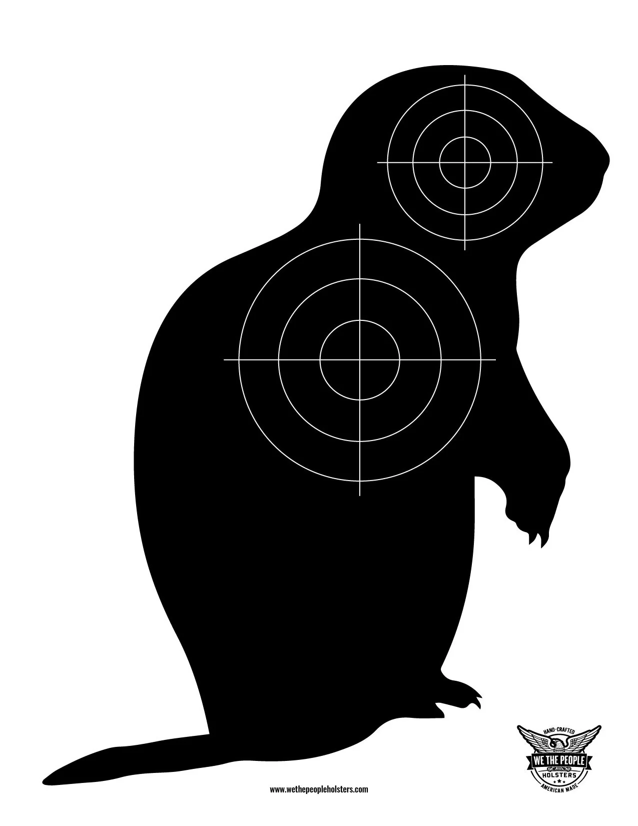printable groundhog targets