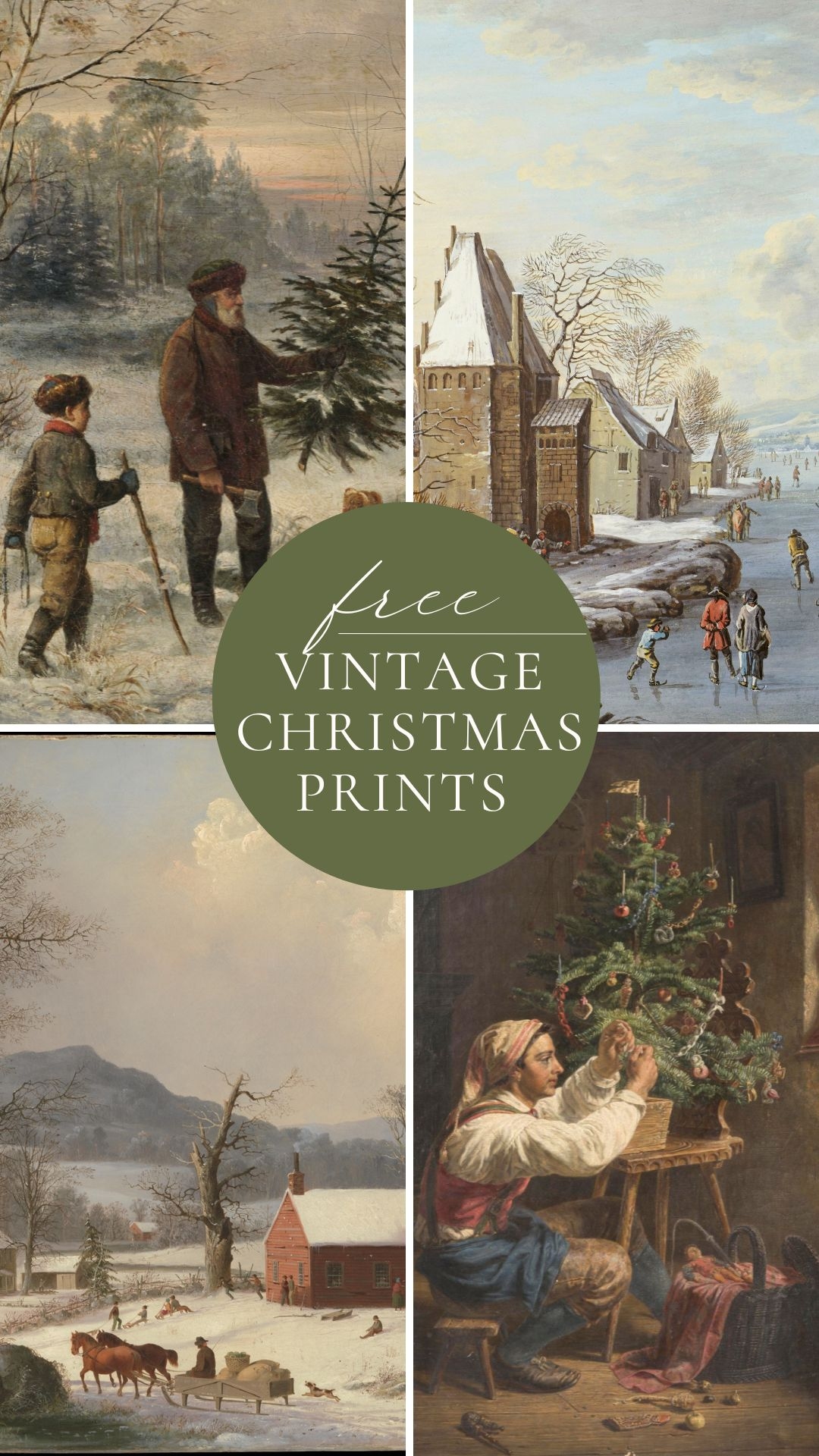 Free Vintage Christmas Prints