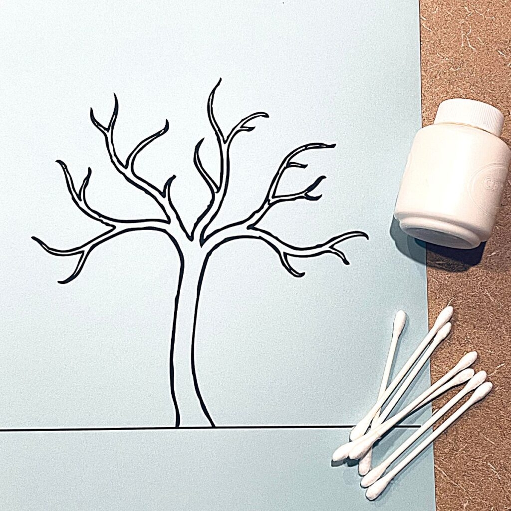 Free Winter Tree Printable With Craft Ideas Free Winter Tree Printable With Craft Ideas