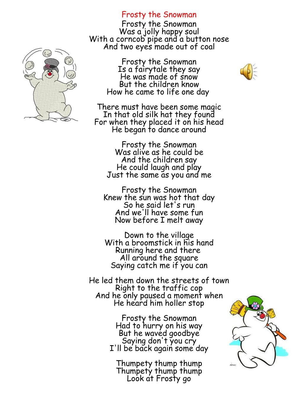 Frosty The Snowman