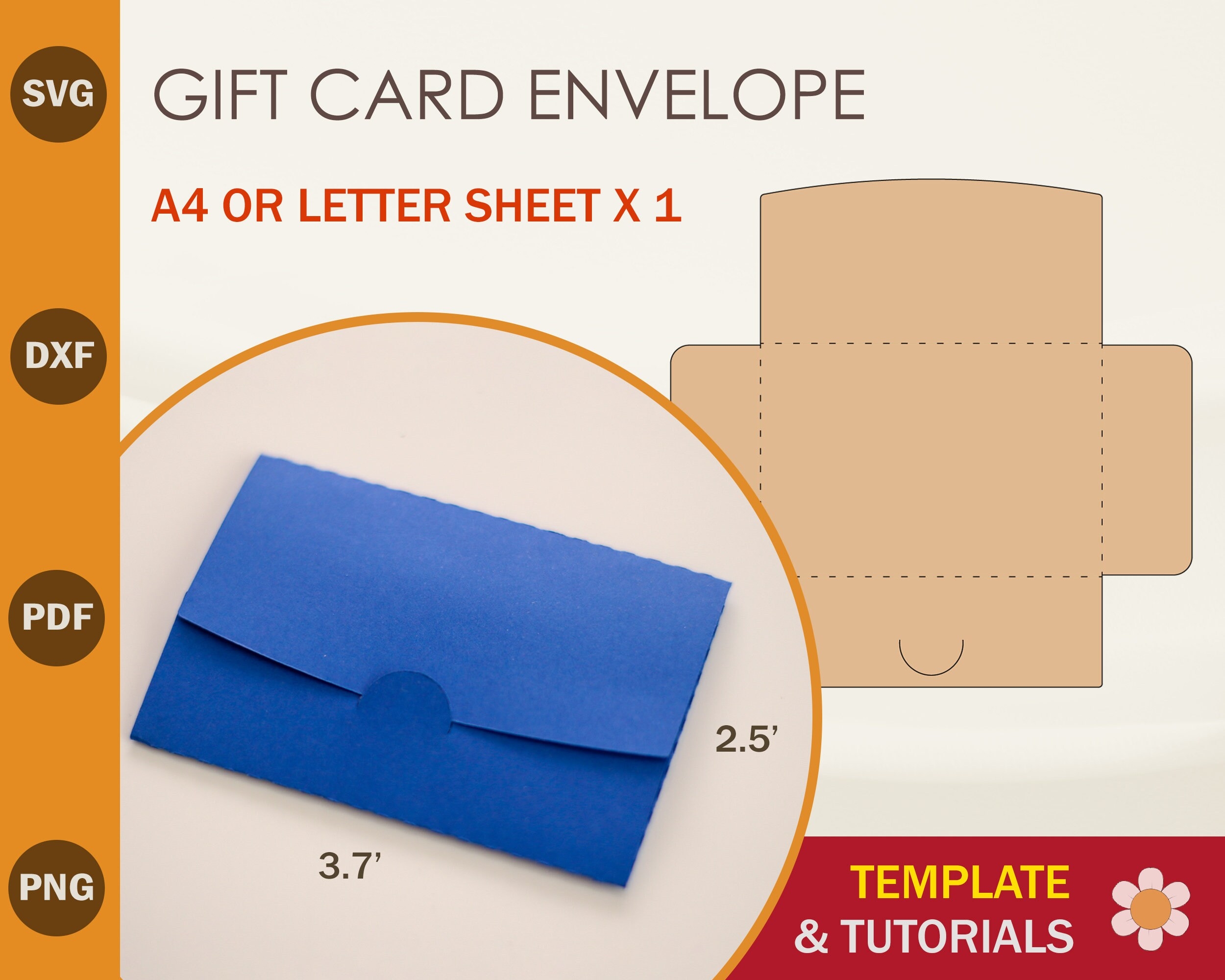 Gift Card Envelope Svg Template Cricut Gift Card Envelope Svg Template Cricut