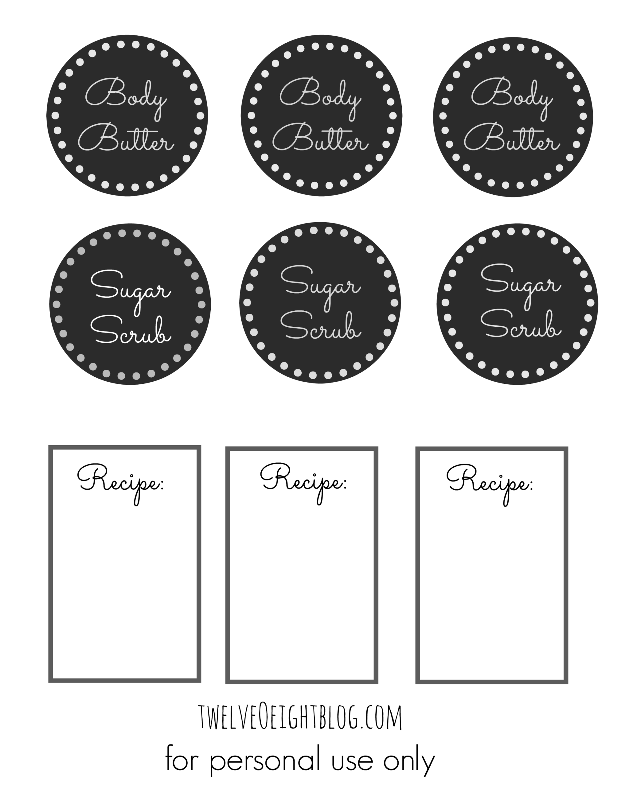 Gingerbread Cookie Body Scrub Recipe And Printable Labels Gingerbread Cookie Body Scrub Recipe And Printable Labels