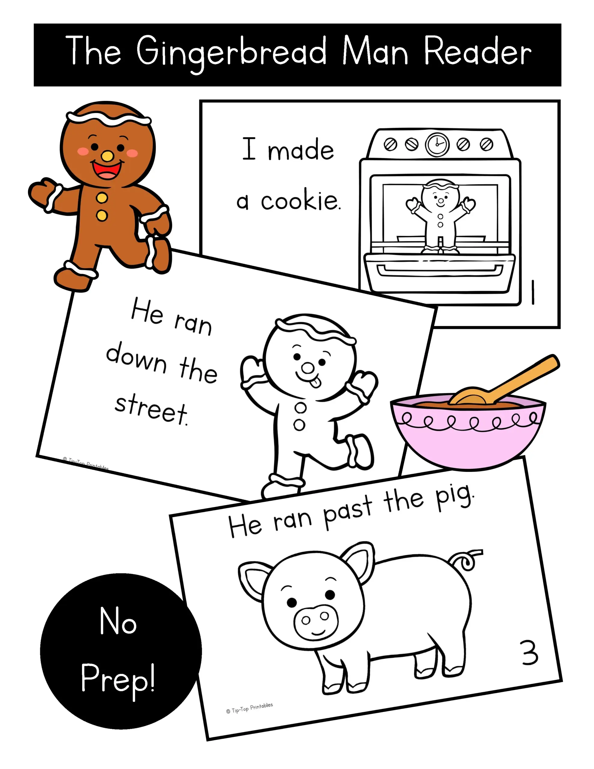 free printable version of the gingerbread man story