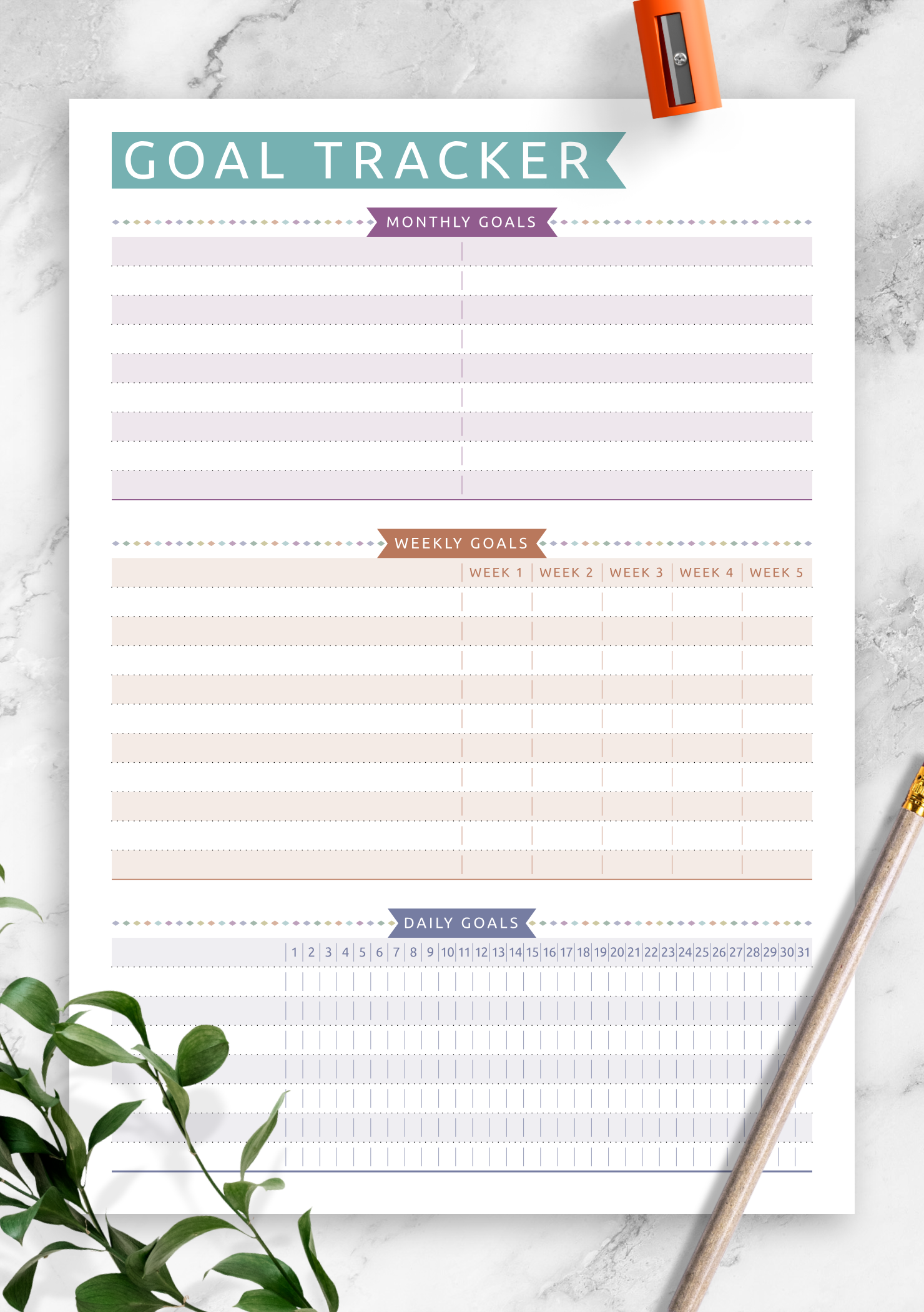 Goal Tracker Casual