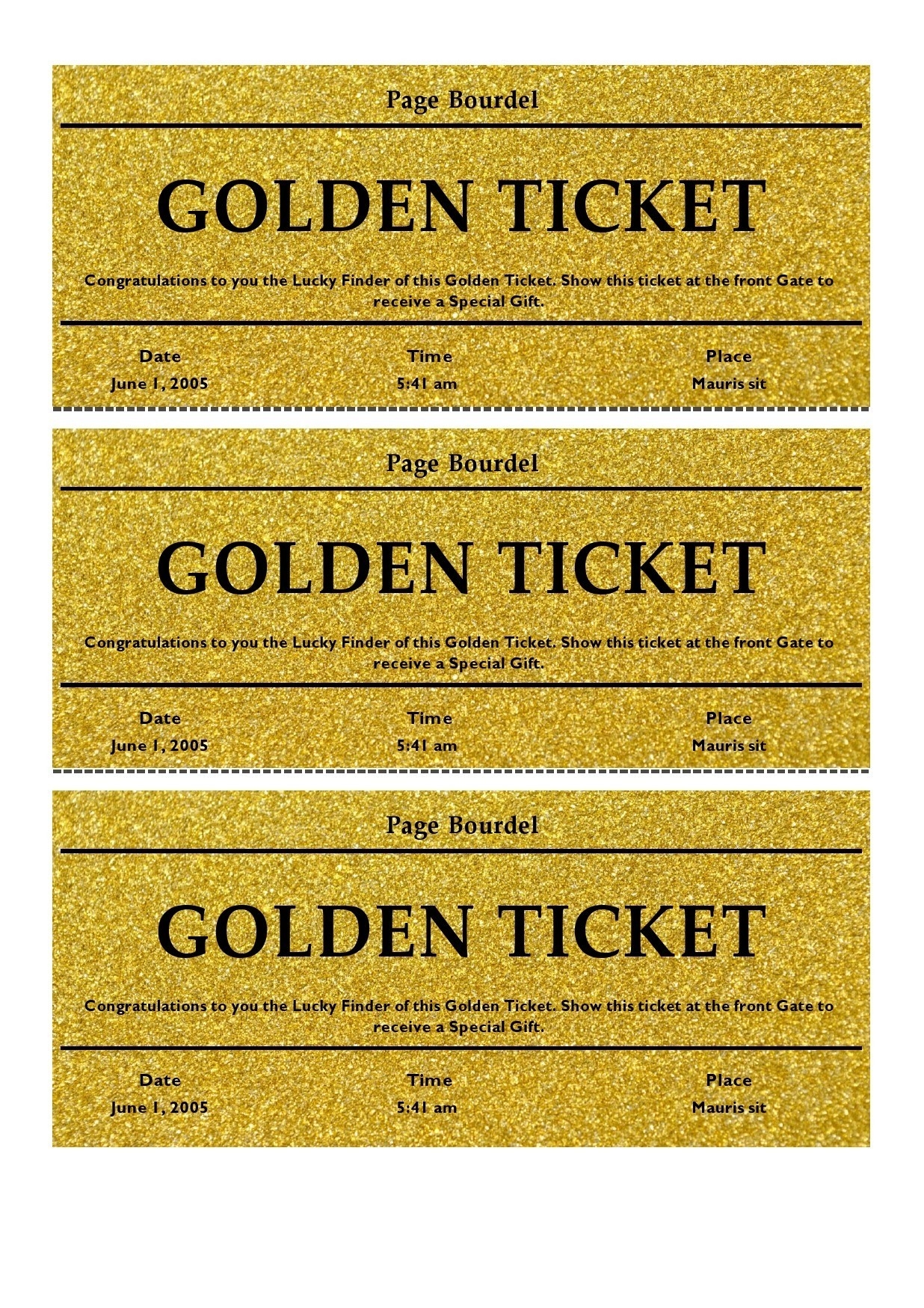 Golden Ticket
