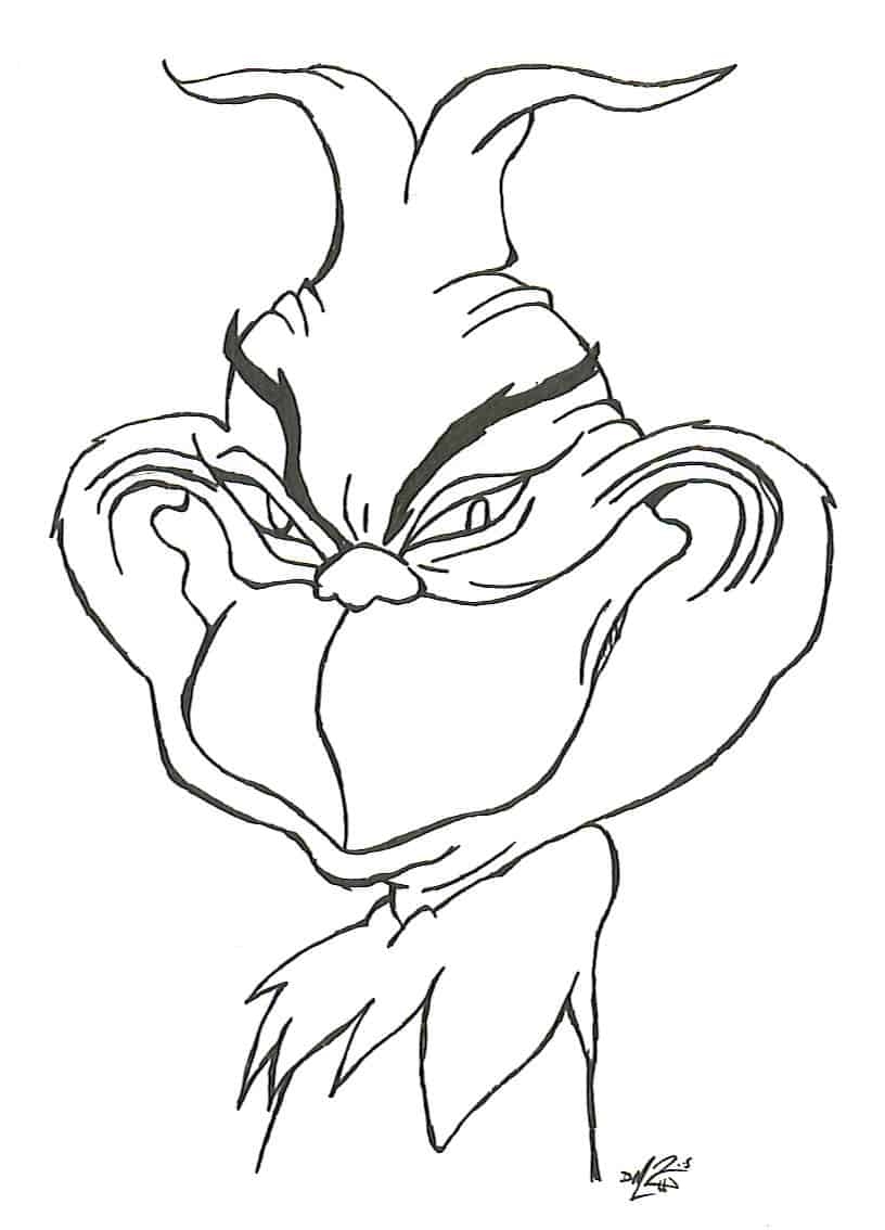 Grinch Coloring Pages Free Grinch Coloring Pages Free