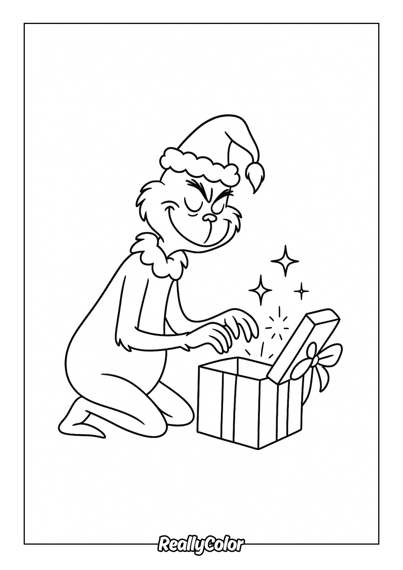grinch santa hat printable