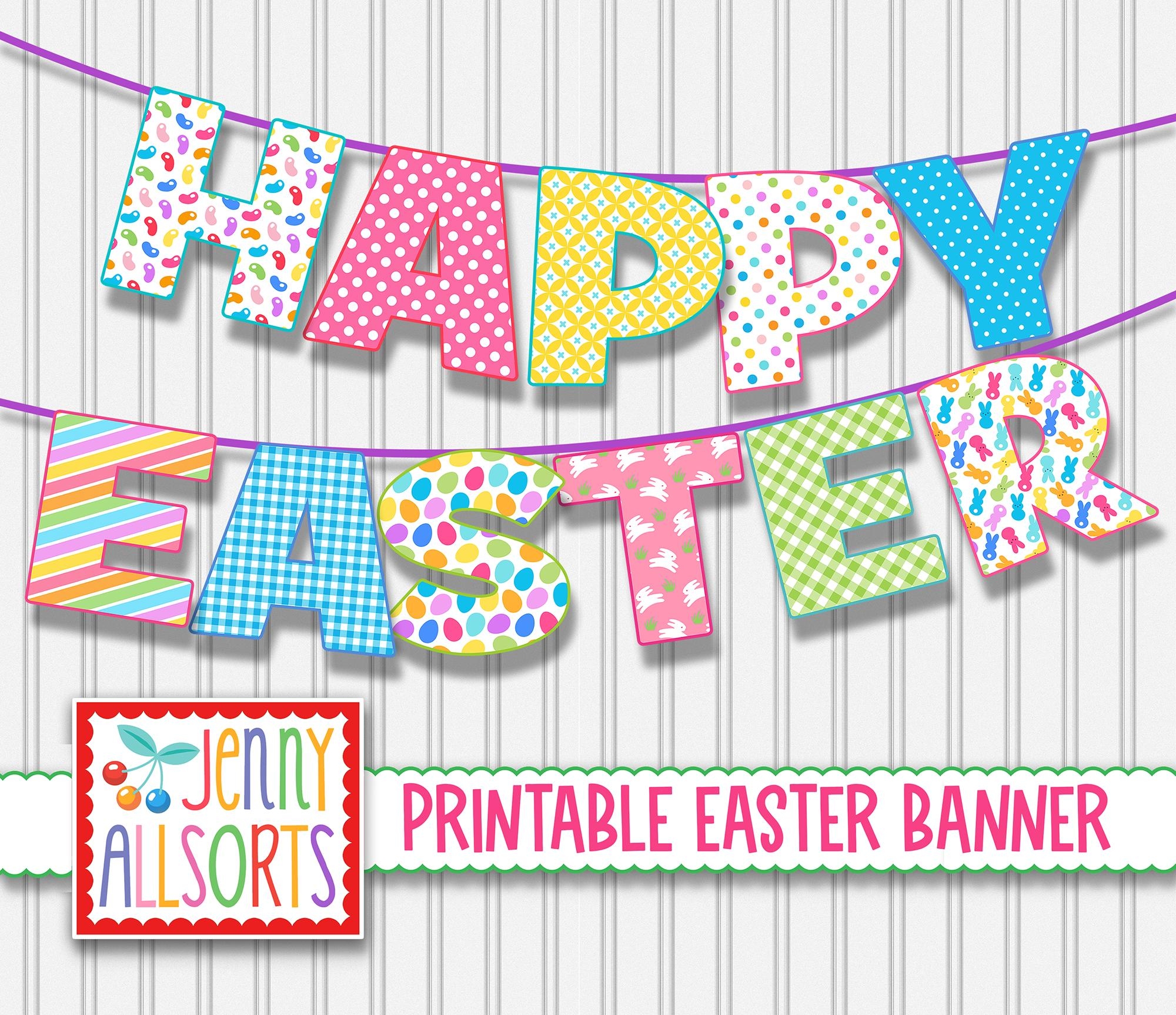 happy easter printable letters