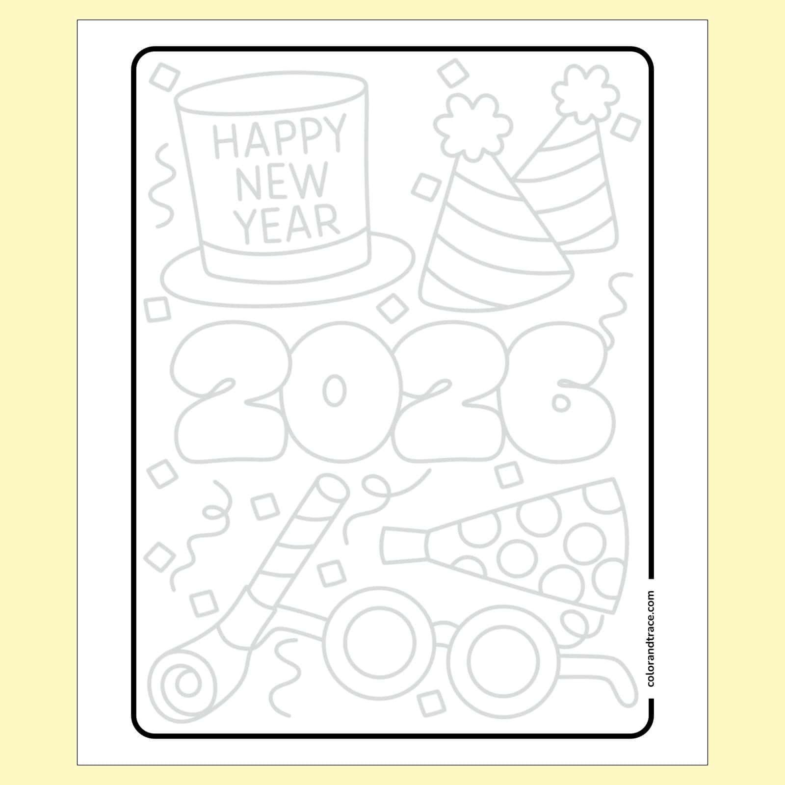 free printable happy new year 2026