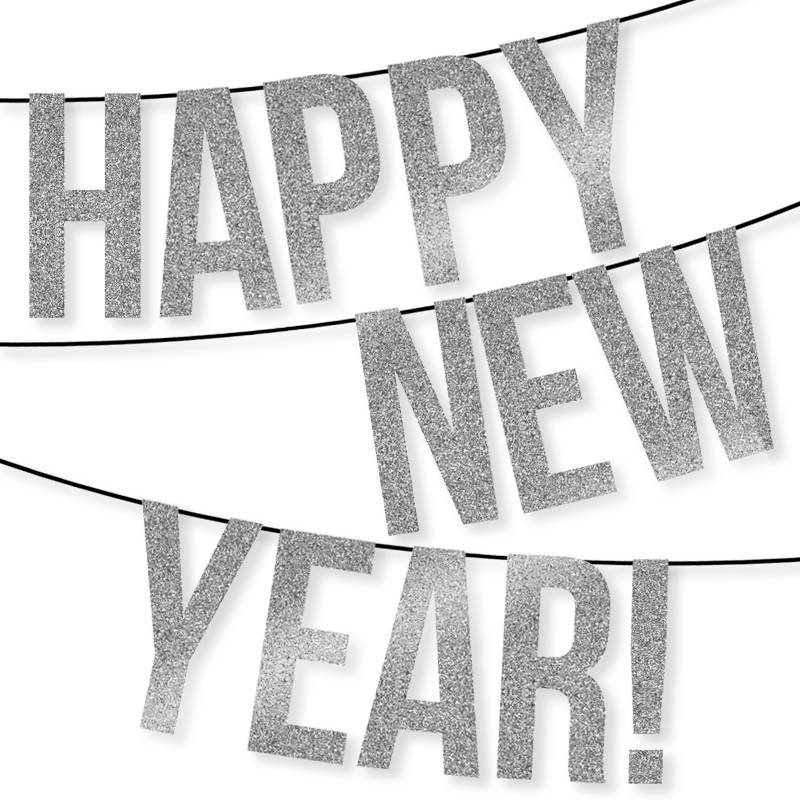 happy new year letter banner printable