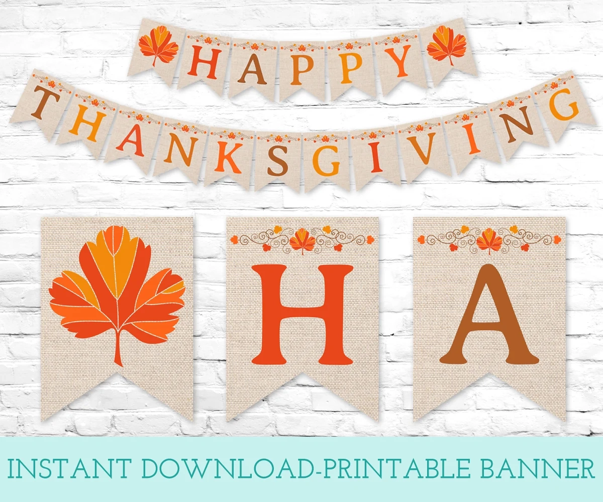 happy thanksgiving sign printable