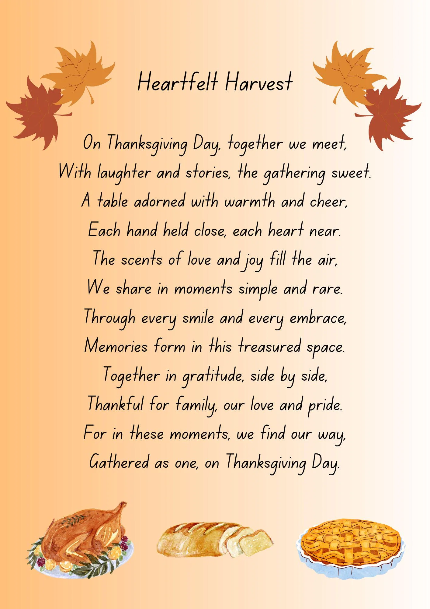 thanksgiving prayer or poem thanksgiving prayer or poem