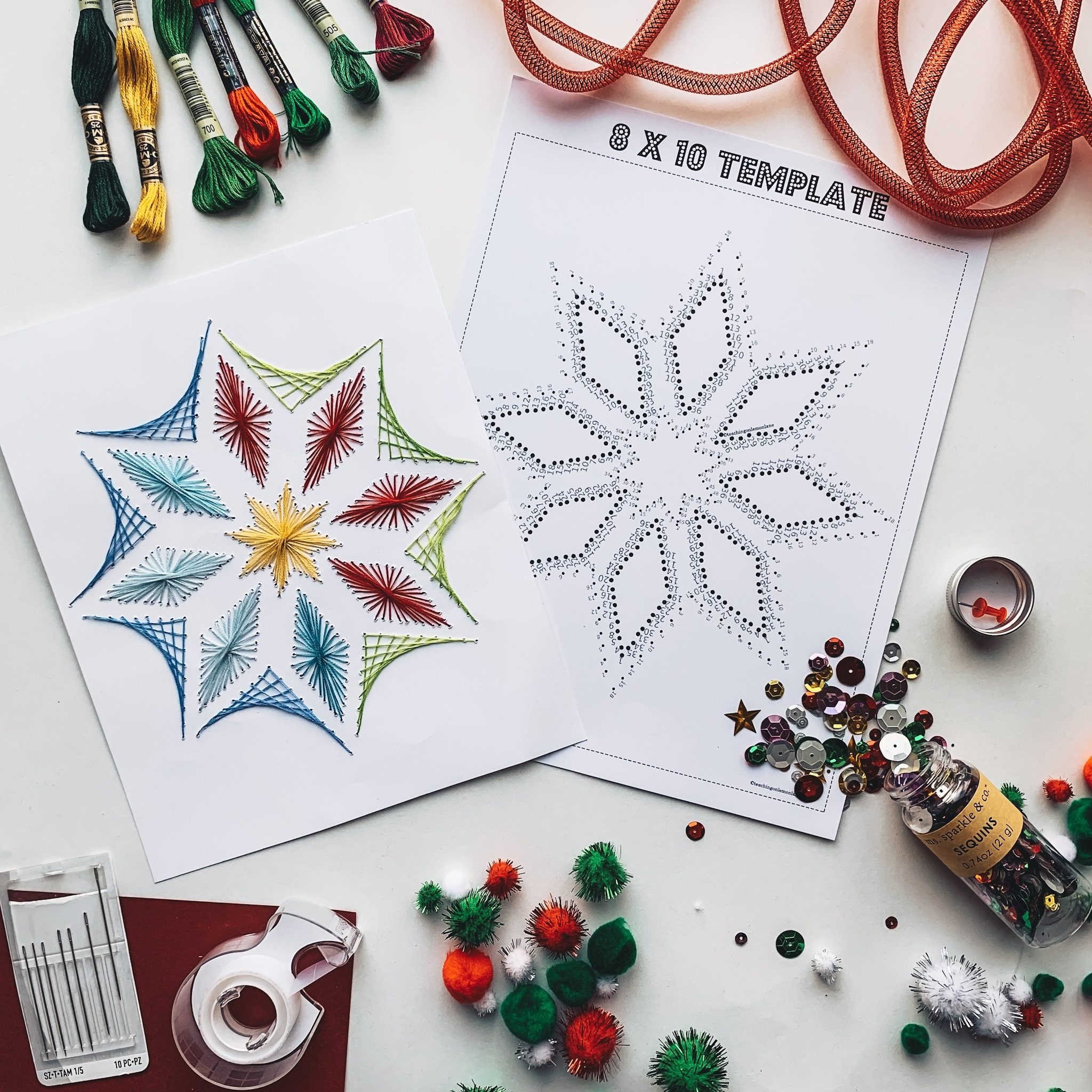 christmas string art patterns free printable