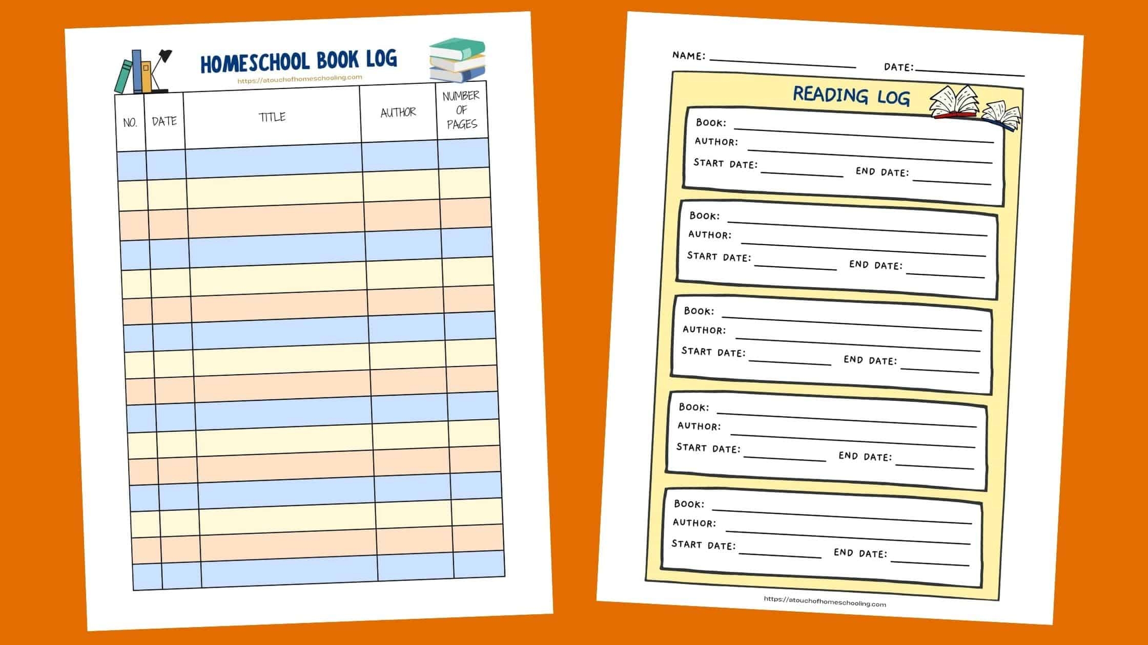 Homeschool Book Log