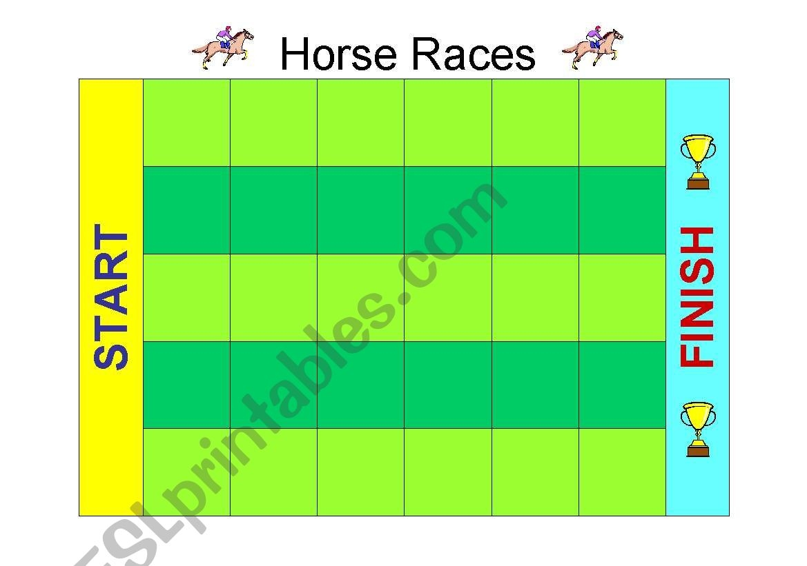 HORSE RACES FOR PRACTICING TEN 38723