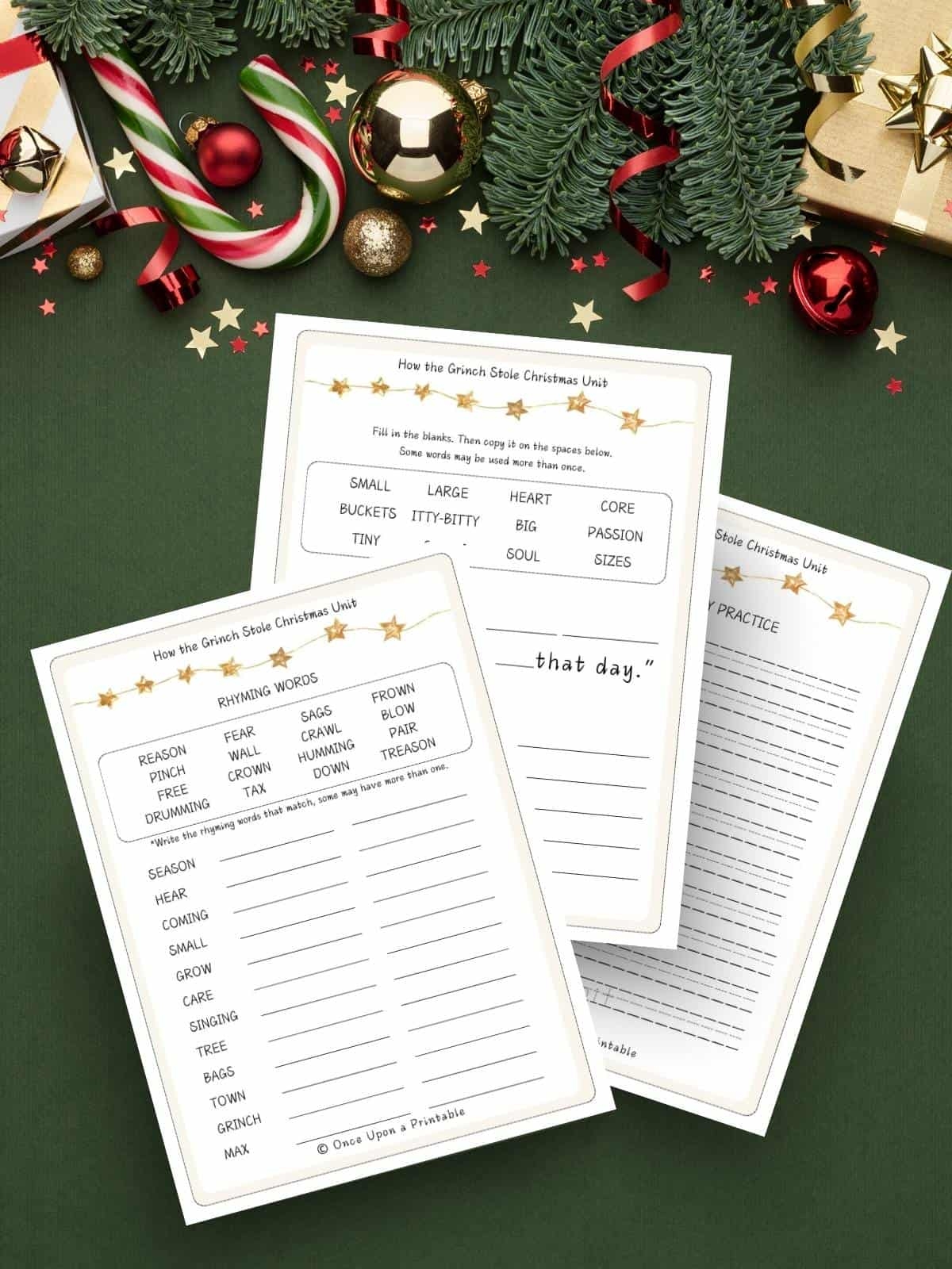 How The Grinch Stole Christmas Worksheets
