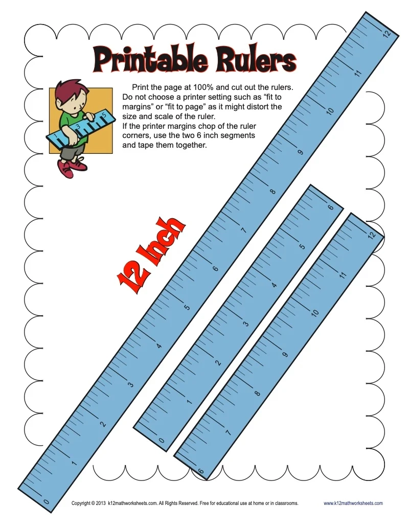 How To Read A Ruler Worksheets