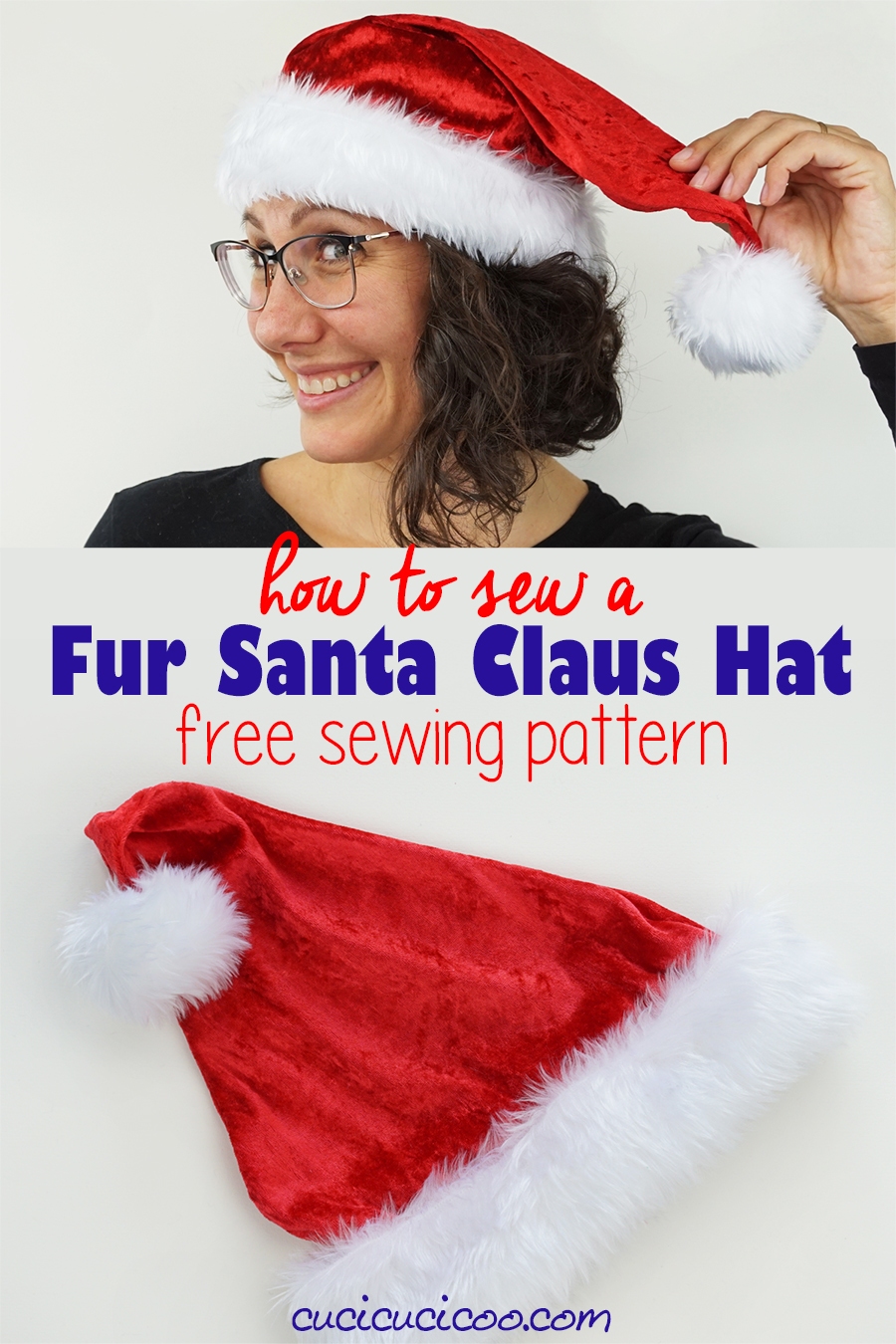 free printable santa hat pattern