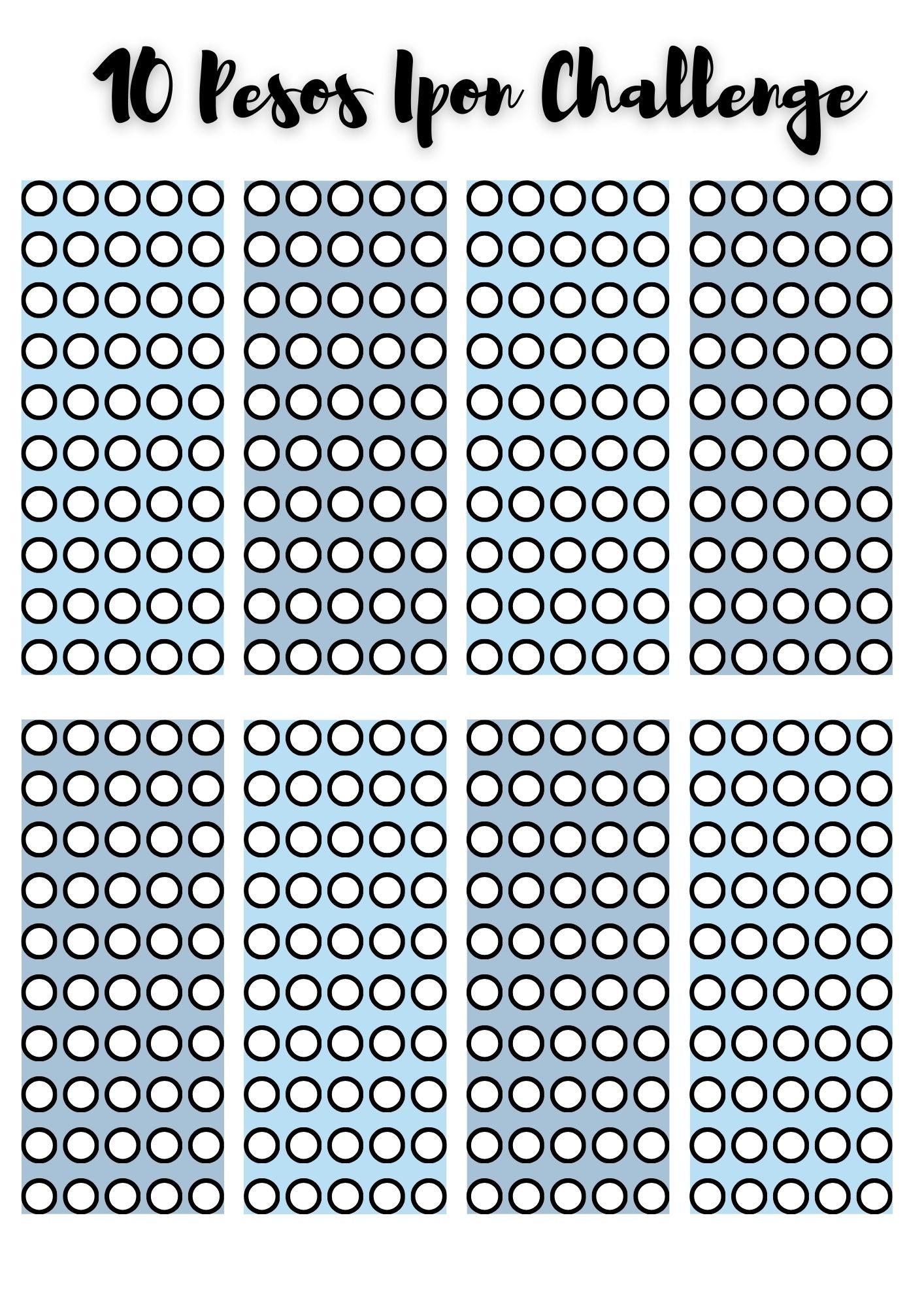 Ipon Challenge Template Ipon Challenge Template